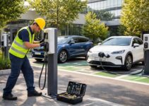 expert en installation de bornes de recharge pour véhicules électriques volkswagen id.4 et hyundai kona electric, offrant rapidité et sécurité.