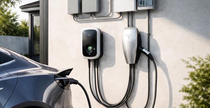 expert en installation électrique pour bornes de recharge wallbox et tesla wall connector, assurez la sécurité et l'efficacité de la recharge de votre véhicule électrique.