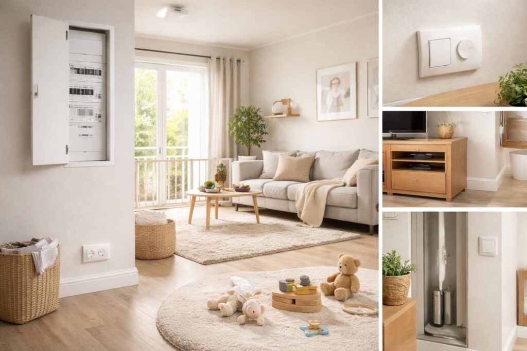 Sécuriser installation électrique maison avant arrivée bébé selon normes NF